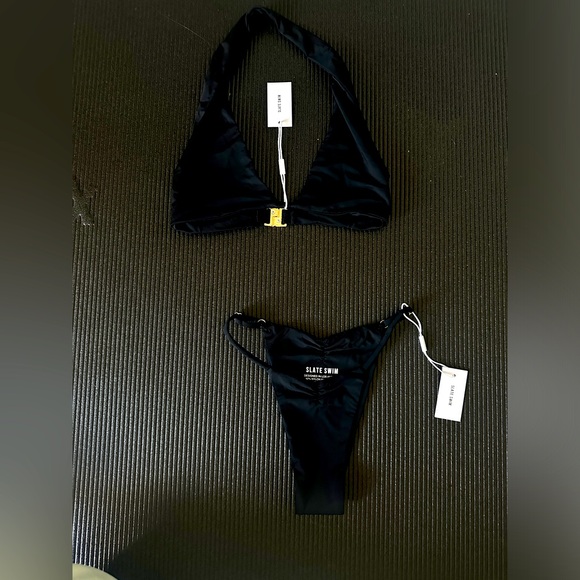Slate Swim Bikini- Black - Picture 1 of 1